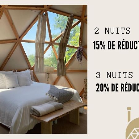 Dome Insolite Lichen Jacuzzi Et Petits-Dejeuners Inclus Gondrin Eksteriør billede