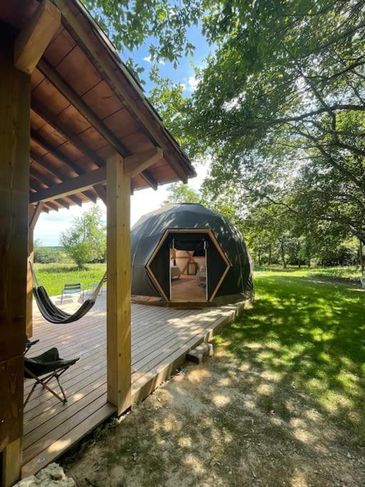 Dome Insolite Lichen Jacuzzi Et Petits-Dejeuners Inclus Gondrin Eksteriør billede