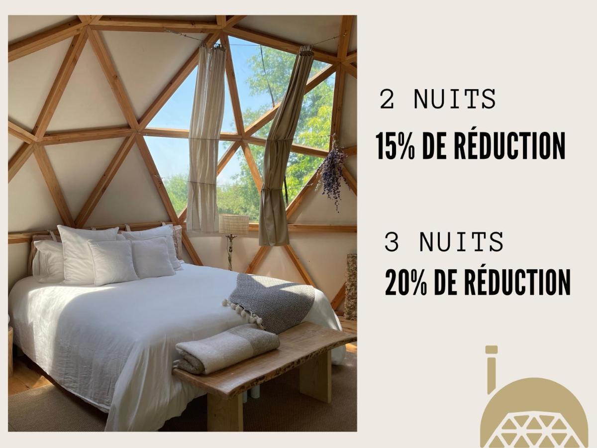 Dome Insolite Lichen Jacuzzi Et Petits-Dejeuners Inclus Gondrin Eksteriør billede